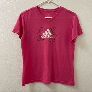 Adidas t shirt pink medium